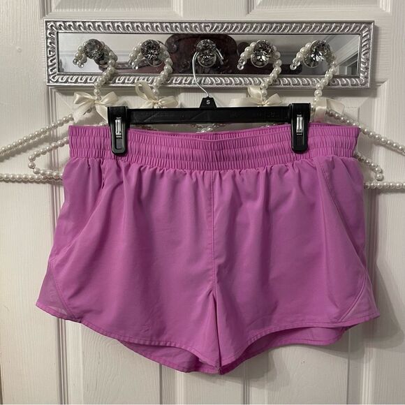 Women's Lavender All in Motion Workout Shorts - Picture 1 of 11
